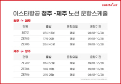 이스타항공, 8월부터 청주-제주 노선 운항 시작