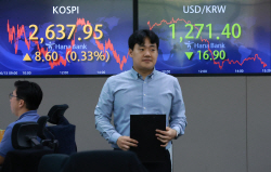 [종합주가지수] ‘눈치’ 코스피 일단 상승…삼성전자·SK하이닉스 등 주가↑