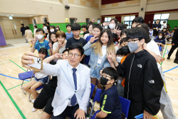 [포토] 도성훈 인천시교육감, 인천아람초등학교 개교기념식 참석