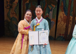 국악소녀 신정인, 제7회 목담 최승희 전국국악경연대회 ‘최우수상’ 수상