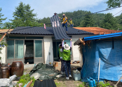 가톨릭관동해 건축학부 학생들, 재능기부 봉사활동 중