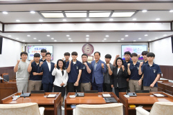 신흥고교 동두천시의회 현장견학…의정활동 이해↑
