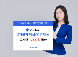 삼성운용, 2차전지핵심소재10Fn 순자산 1000억 돌파