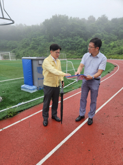 김병수 김포시장 호우피해 체육시설 긴급점검
