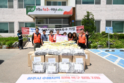 [포토뉴스] 양주시 수해 구호물품 청주시에 전달