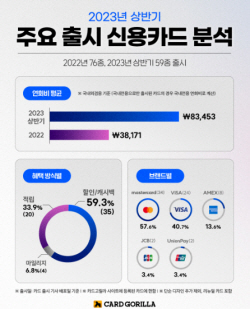 상반기 신용카드 연회비, 전년보다 119% 늘었다