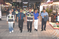 임병택 시흥시장, 주말 배곧동서 특별치안활동