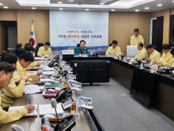 권기창 안동시장, 태풍 ‘카눈’  대책회의
