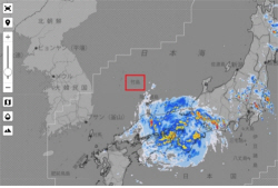 독도 근처 제7호 태풍 ‘란’...일본 날씨 지도엔 이상한 점이?