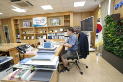 [포토뉴스] 박승원 광명시장 반바지 현장행정