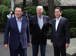 한미일 3국 협력 ‘새시대’…"자유·평화·번영에 기여"