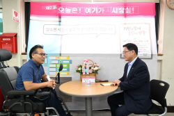 강수현 양주시장, 백석읍에 이동시장실 열어 현안 청취