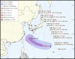 [내일날씨] 남은 8월 거의 ‘우산’...제 11호 태풍 하이쿠이 예상경로 등이 변수