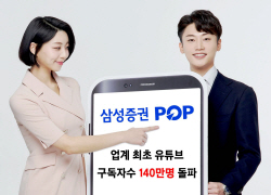 삼성증권, 유튜브 구독자수 140만명 돌파