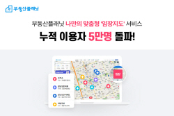 부동산플래닛 ‘임장지도’ 서비스, 누적 이용자 5만명 돌파