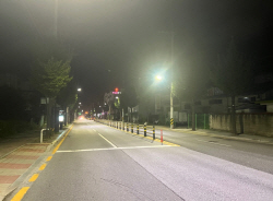 원주시, 야간 원도심 조도 개선…안전한 도시 환경 개선