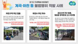 경기도 특사경, 계곡·하천 등 휴양지 내 불법행위 38건 적발