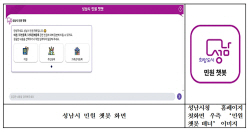성남시, 24시간 민원 상담 ‘챗봇 서비스’ 전격 도입