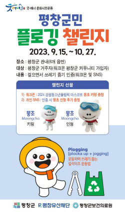 평창 군민 플로킹 챌린지…강원청소년동계올림픽 붐업