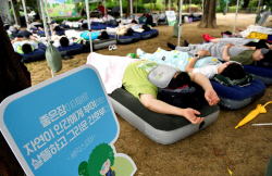 유한킴벌리, ‘숲속 꿀잠대회’ 성황리 종료