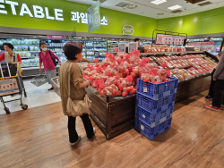 [르포] 과일은 금값, 손님은 주저주저…추석 상가, 