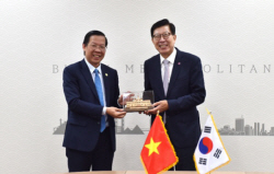 박형준 부산시장, 베트남 호찌민 시장가 교류 협력 방안 논의
