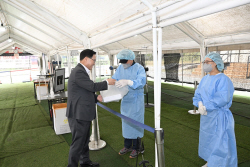 [포토뉴스] 강수현 양주시장 추석연휴 근무자 격려