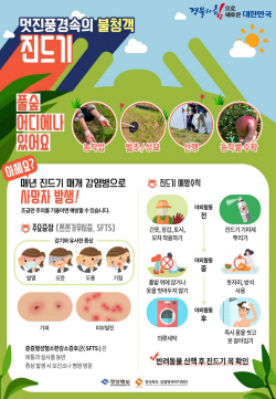경북도 "진드기 매개 감염병 예방 수칙 준수" 당부