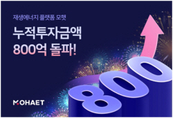 에이치에너지 "재생에너지 플랫폼 ‘모햇’ 누적 투자금액 800억 돌파"