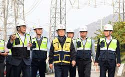 김동철 한전 사장, 첫 현장경영 동해안-수도권 HVDC…"모든 역량 집중"