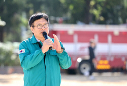도성훈 인천시교육감,  만성중 재난대응 안전한국훈련 참관