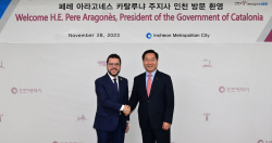 유정복 인천시장, 스페인 카탈루냐 주지사 접견