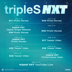 트리플에스, 新 멤버 디멘션이 찾아온다! tripleS NXT 스케줄러 오픈