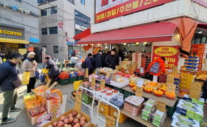 [2024 설명절 포토] 사과·배 금값이라던데…전통시장은 싸겠지! 아니면 샤인머스캣·딸기라도