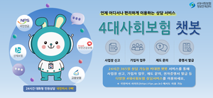 국민연금공단, 4대사회보험 상담 챗봇 개시