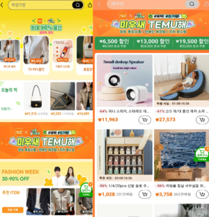 알리도 벅찬데 테무까지…中커머스 파상공세