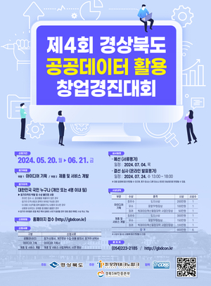 경북도, 공공데이터 활용 창업경진대회 참가자 모집