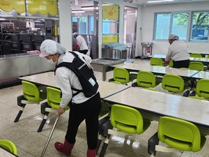 경북교육청, 학교 급식소 작업환경측정 실시