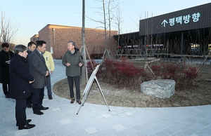정장선 평택시장, 서부내륙고속도로 평택호휴게소 방문...시설 점검 등 진행