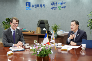 이재준 수원시장, 베르투 주한 프랑스 대사와 환담...협력방안 논의