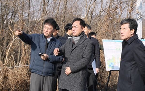정장선 평택시장, 고덕국제화계획지구 현장 방문...시민 불편 해소 ‘논의’