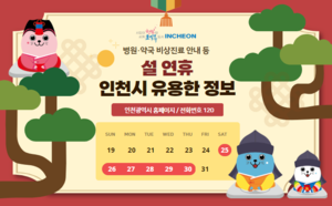 인천시, 교통부터 응급의료·물가까지...12개 분야 설 연휴 종합대책 추진