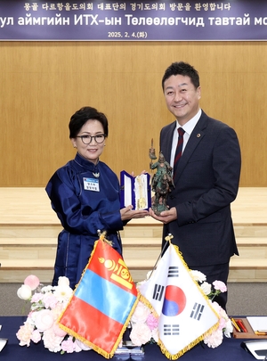 김진경 경기도의회 의장, 몽골 다르항올도의회 대표단 접견...협력과 교류 논의