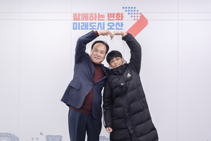 이권재 오산시장 “16세 태권 신동 변재영 선수, 언제나 응원하고 지지할 것”