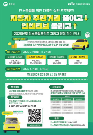 세종시, 자동차 탄소중립포인트제 참여자 모집