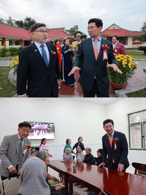 베트남 방문 이상일, 땀끼시와 스마트 도서관 건립 MOU 체결...착공식도 참석