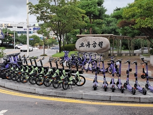 광양시, ‘무단점거 전동 킥보드’ 시민 불편 볼모로 사업자 배불려