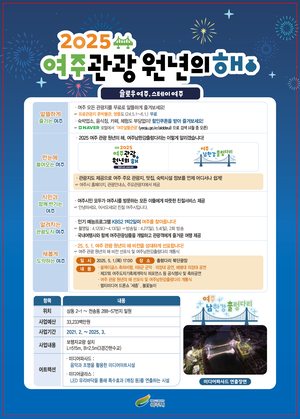 이충우 시장, “여주 관광 원년의 해 선포...이 특별한 순간 함께하세요”