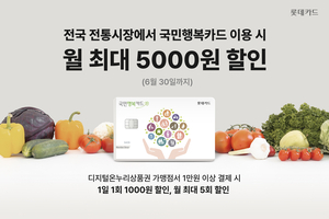 롯데·우리카드, 소매 경기 침체 속 전통시장 활성화 지원사격