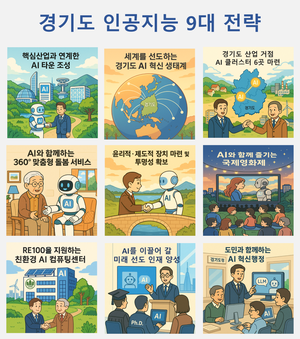 경기도, ‘AI 테크노밸리’ 조성부터 ‘친환경 AI’까지… 포용·공존·기회의 9대 전략 추진